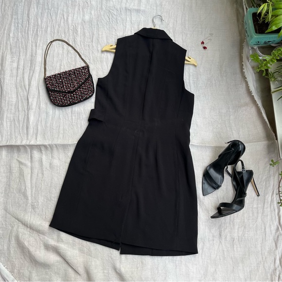 NWOT H&M Black Sleeveless Blazer - Picture 7 of 7